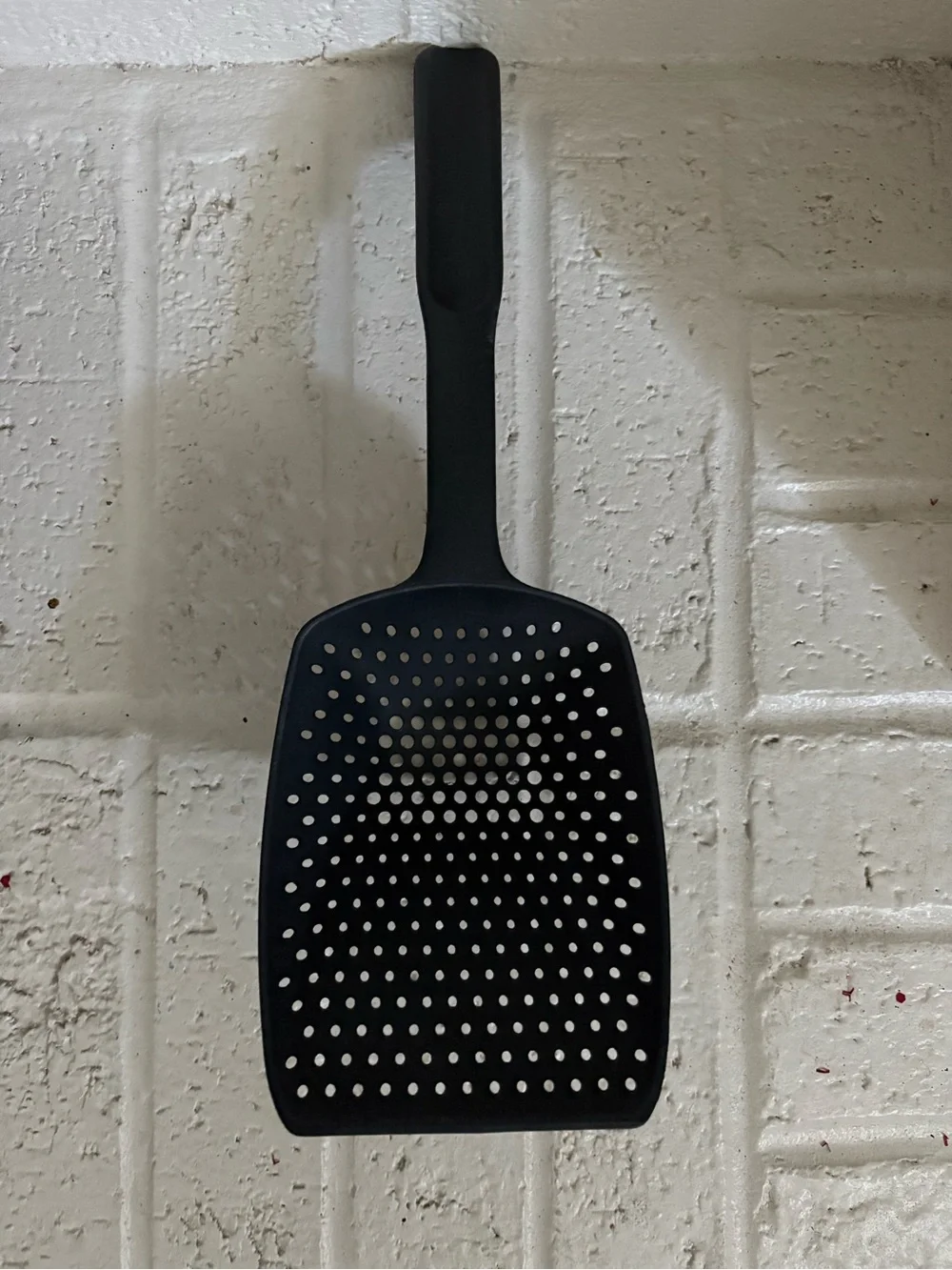 Pampered Chef Scoop ‘N Drain Slotted Spoon Strainer Black